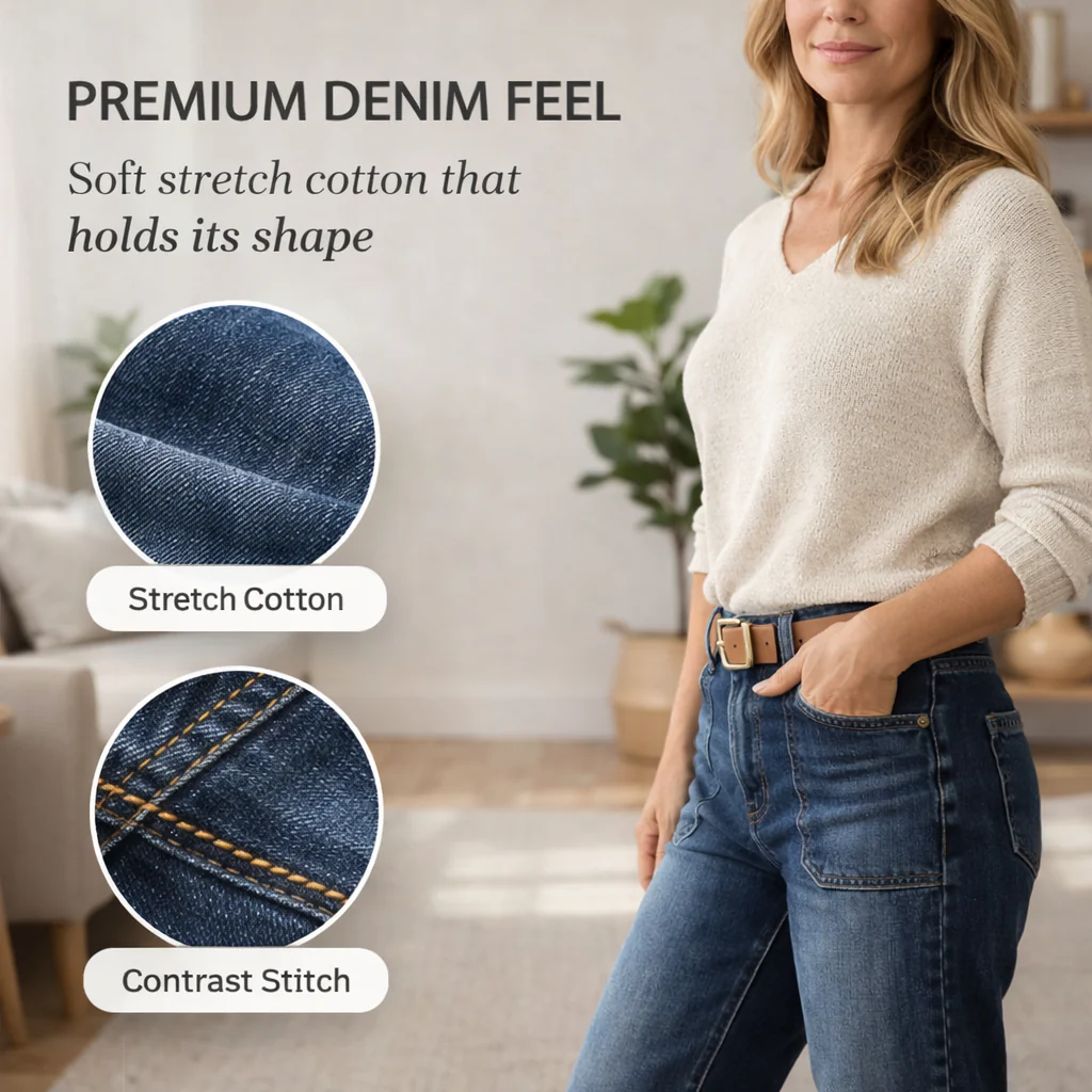 Hemworth™ – Vintage Stretch Flare Jeans for Women - 50% OFF - Image 6