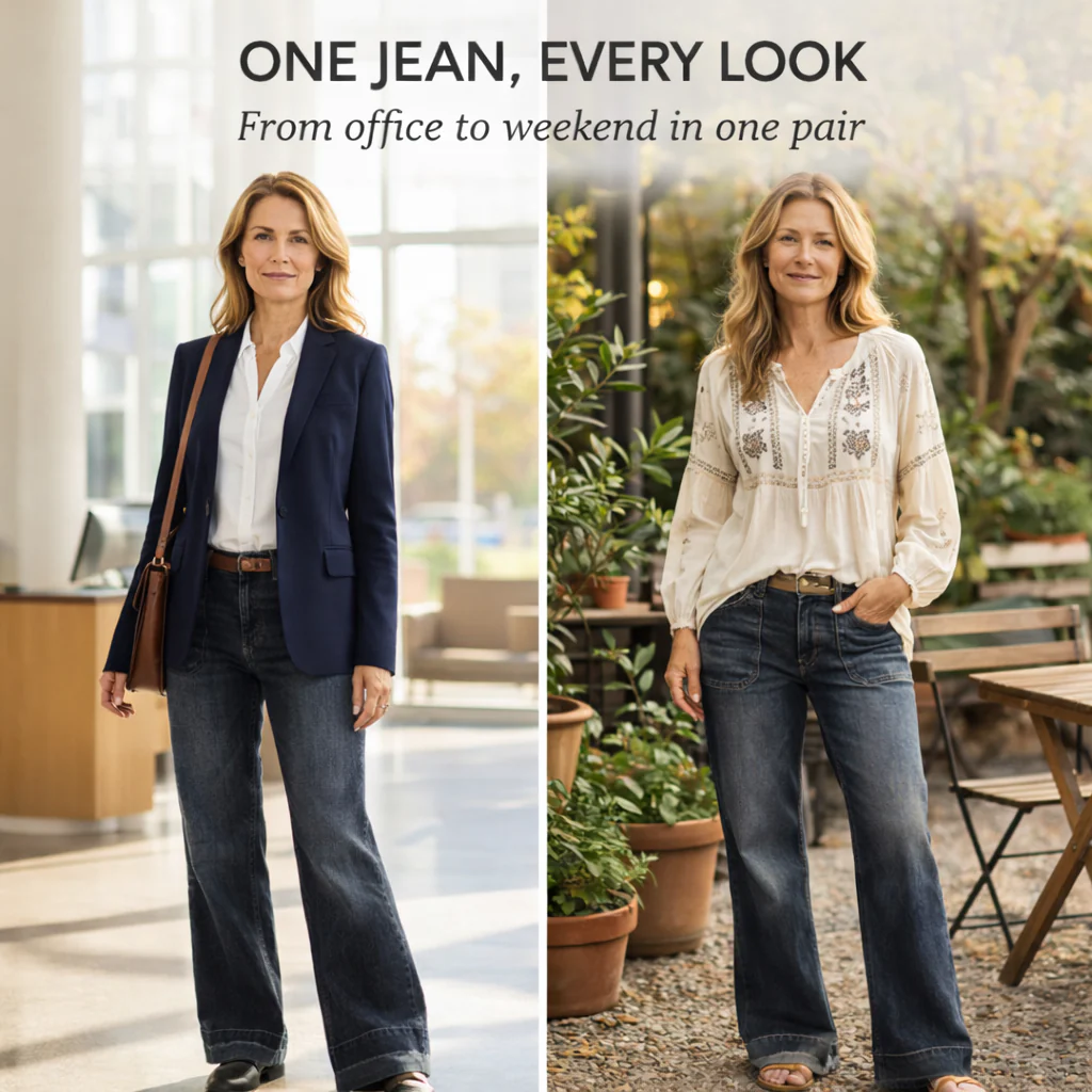 Hemworth™ – Vintage Stretch Flare Jeans for Women - 50% OFF - Image 7