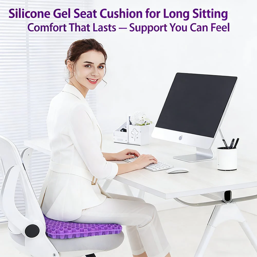 Hivecore™ – Double-Layer Honeycomb Gel Seat Cushion for All-Day Comfort & Pain Relief + 50% OFF - Image 2