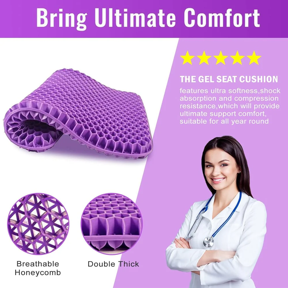 Hivecore™ – Double-Layer Honeycomb Gel Seat Cushion for All-Day Comfort & Pain Relief + 50% OFF - Image 8
