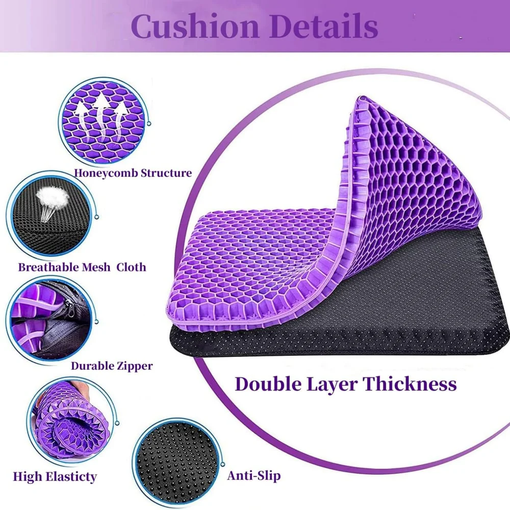 Hivecore™ – Double-Layer Honeycomb Gel Seat Cushion for All-Day Comfort & Pain Relief + 50% OFF - Image 9