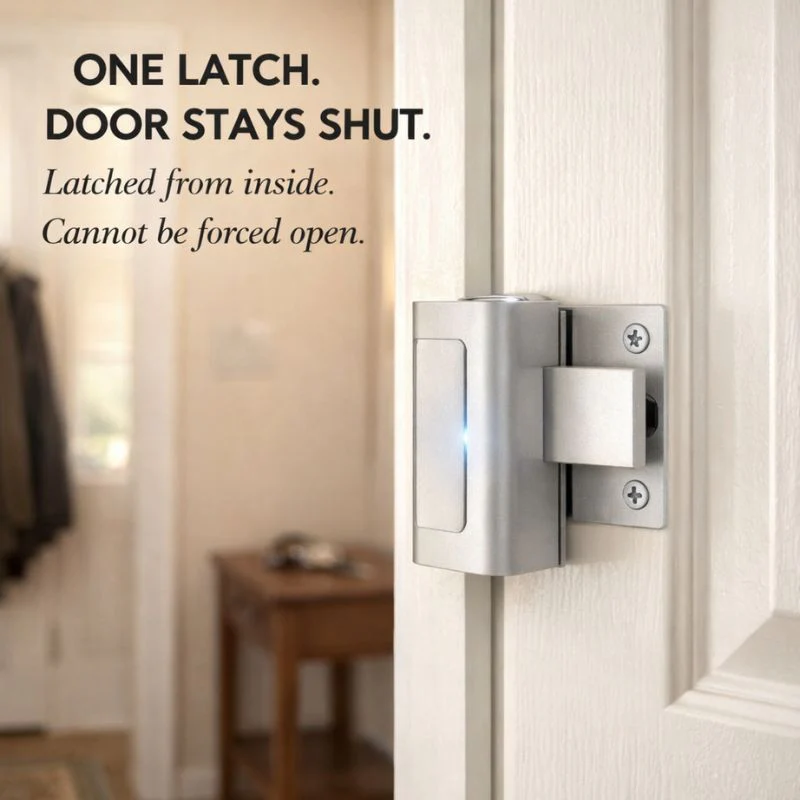 Holdfast™ – 800 lbs Door Reinforcement Lock, 2 Pack Security Latch for Inward Swinging Doors + 50% OFF - Image 3