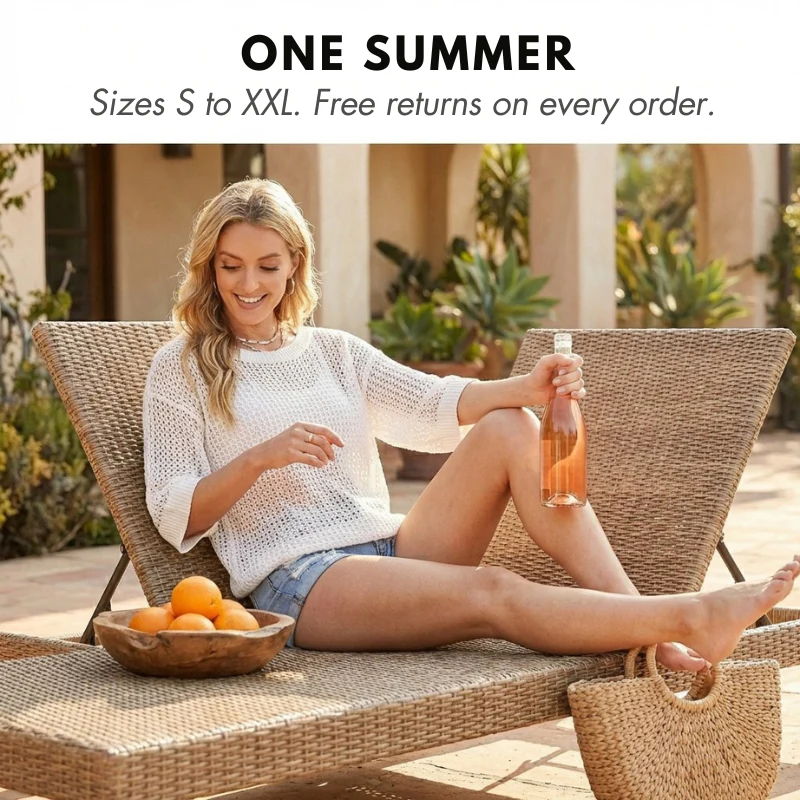 Lattice™ – Open-Weave Crochet Knit Off-Shoulder Summer Top + 50% OFF - Image 4