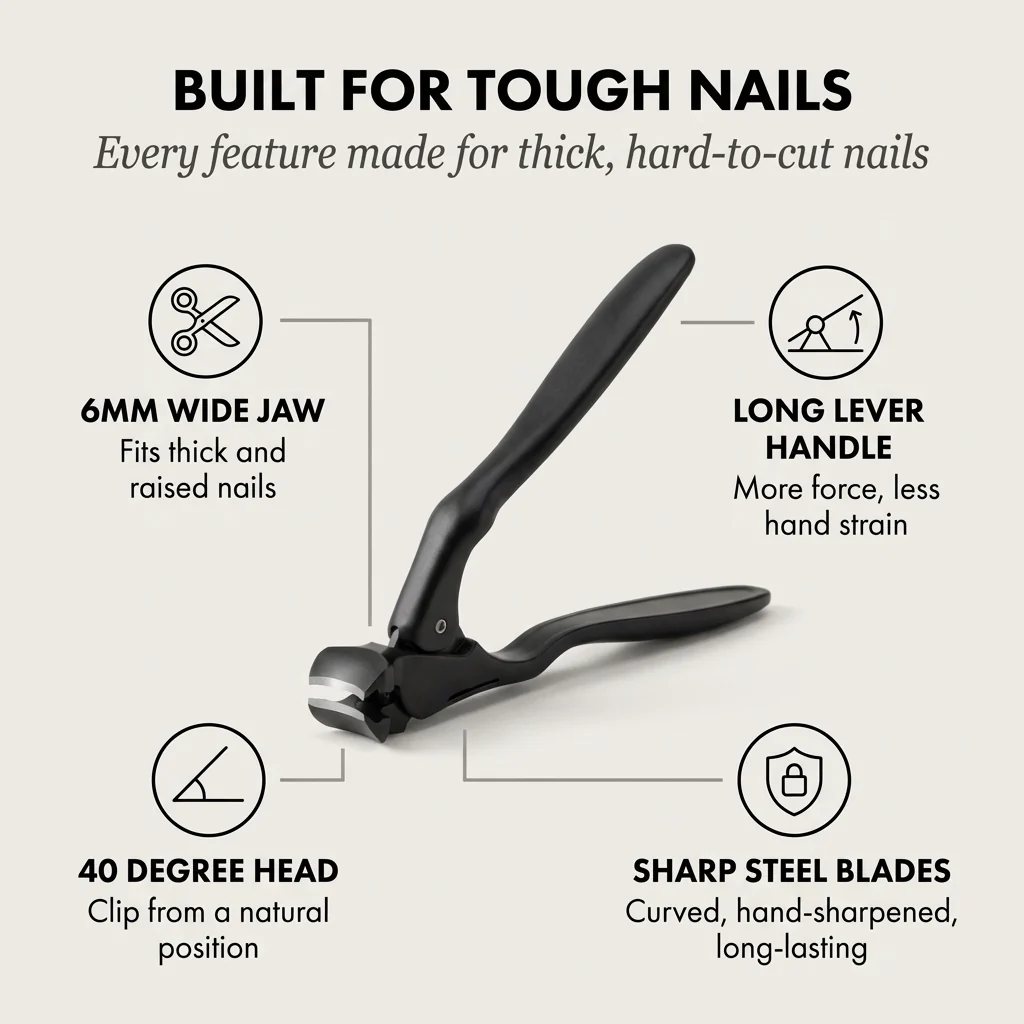 Leverwick™ – Wide Jaw, Long Handle Nail Clipper for Thick Nails + 50% OFF - Image 4