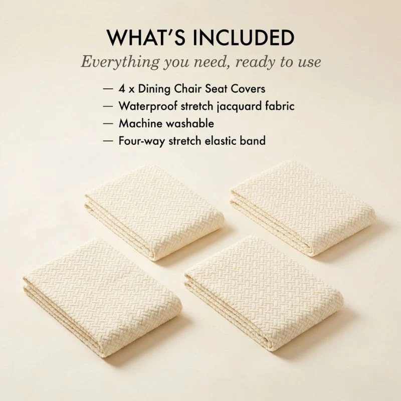 Loomfield™ – Waterproof Stretch Jacquard Dining Chair Seat Cover + 50% OFF - Image 6