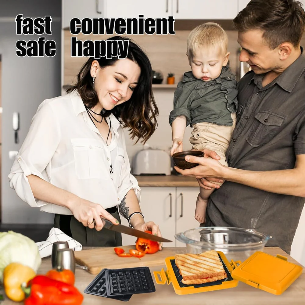 Microwave Toastie Sandwich Maker - Crispy Toasties in Minutes - 50% OFF - Image 4