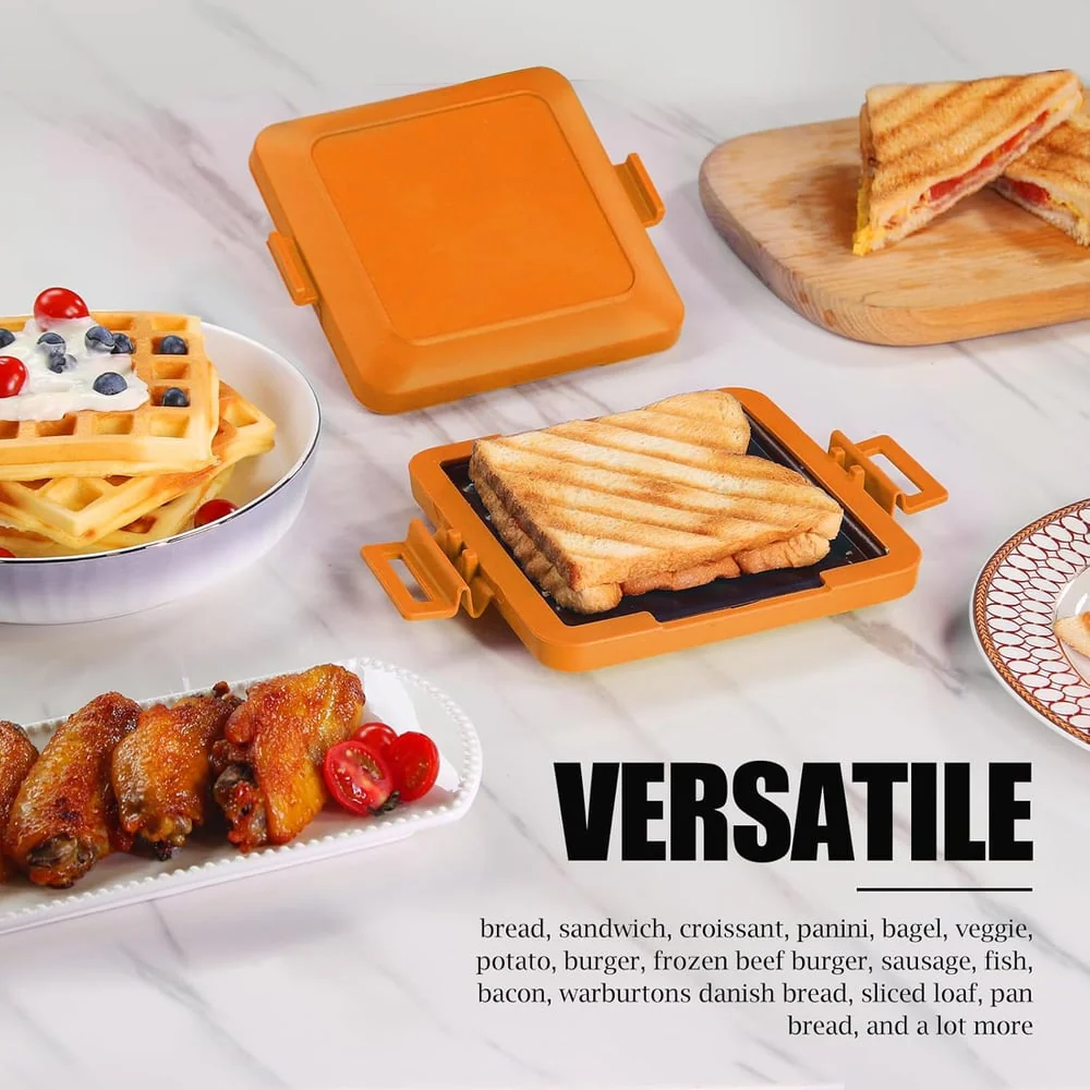 Microwave Toastie Sandwich Maker - Crispy Toasties in Minutes - 50% OFF - Image 5