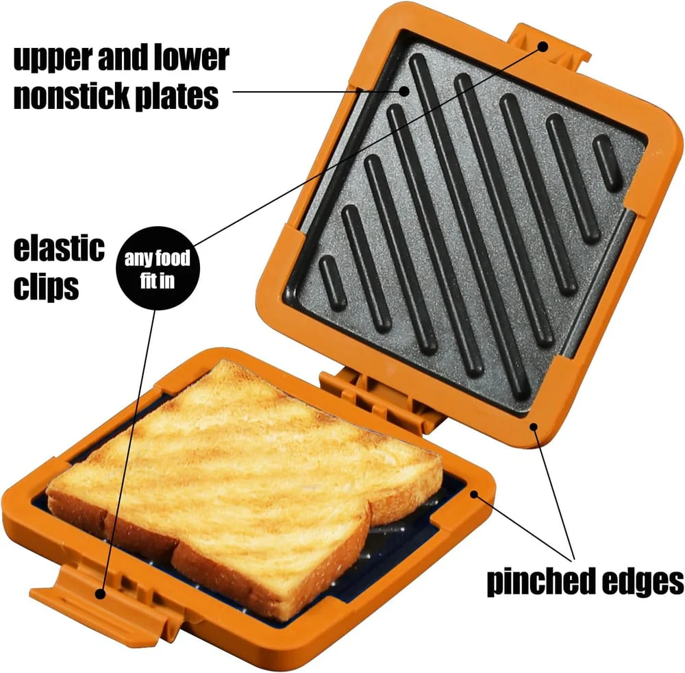 Microwave Toastie Sandwich Maker - Crispy Toasties in Minutes - 50% OFF - Image 9