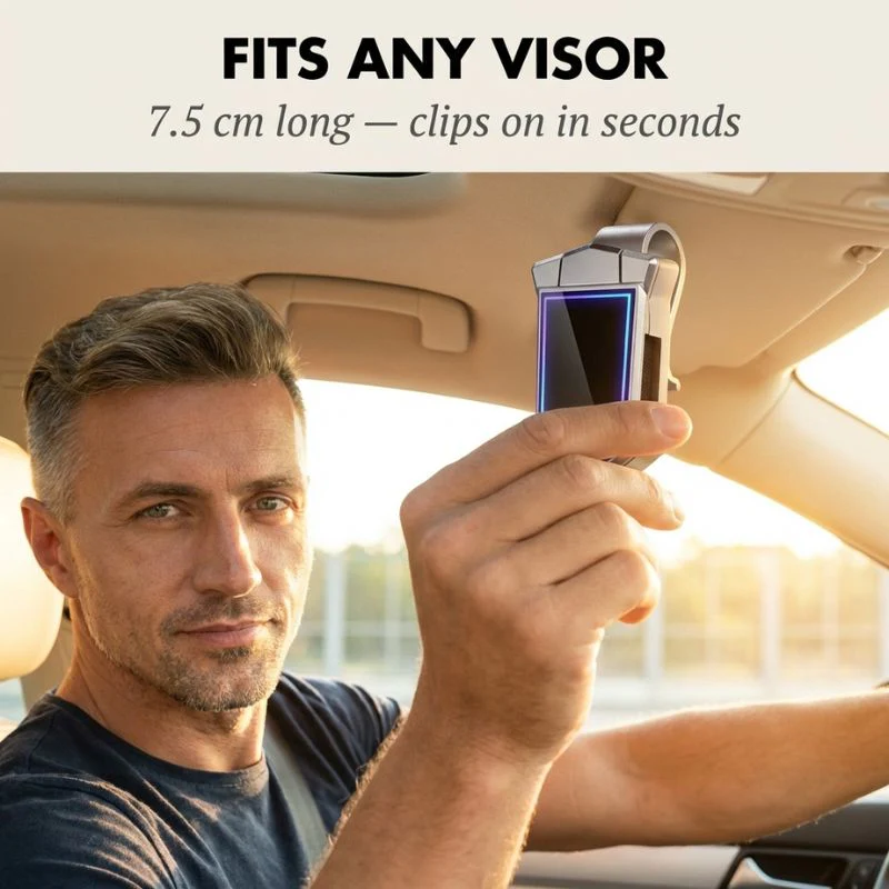 Perch™ – One-Touch Magnetic Sunglasses Holder Clip for Car Sun Visor + 1+1 FREE - Image 2