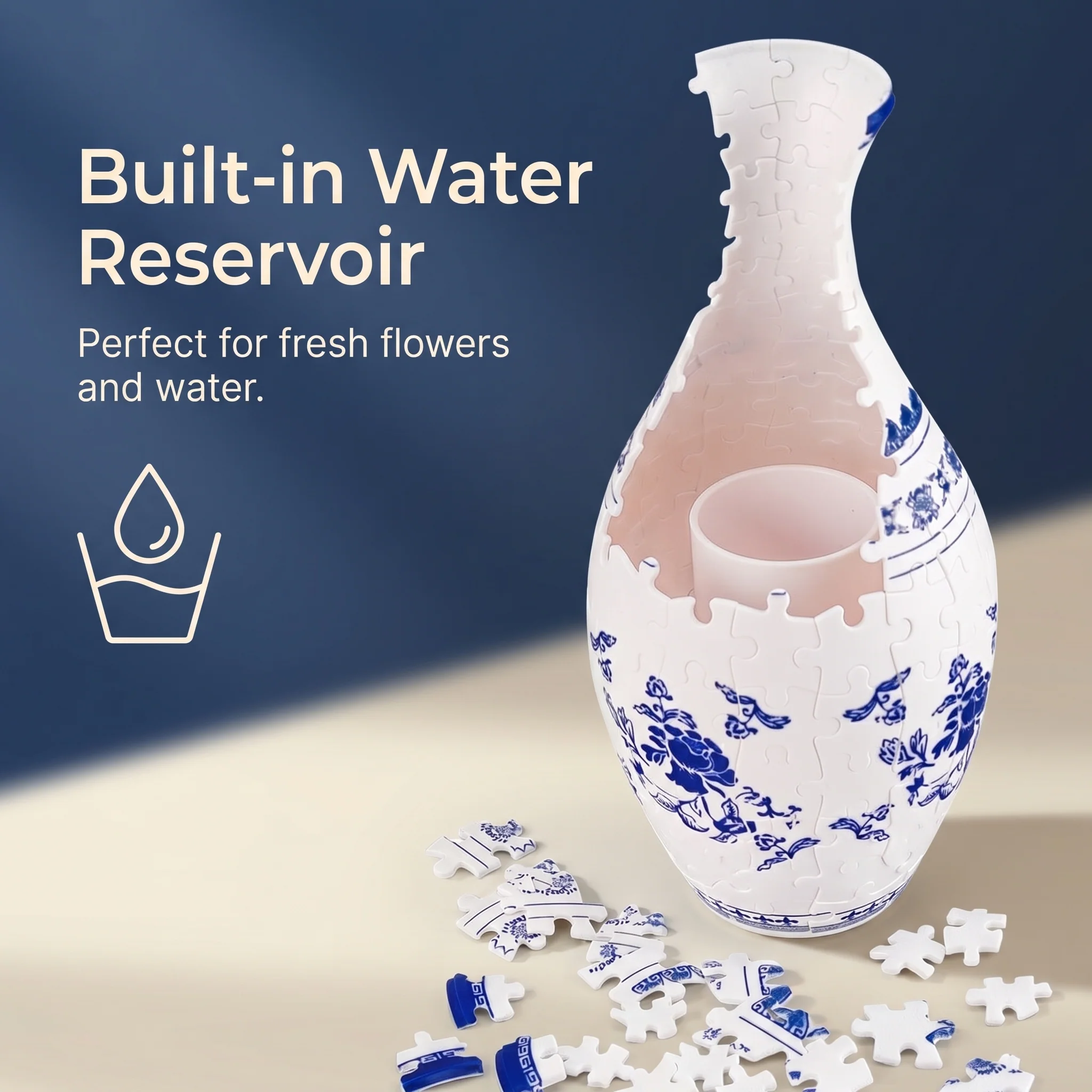 Petalcraft™ – DIY 3D Puzzle Vase with Built-In Water Reservoir for Real Flowers + 50% OFF - Image 5
