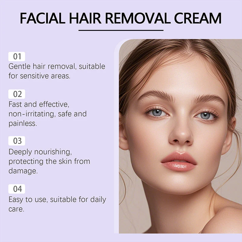 Petalune™ – Gentle Painless Facial Hair Removal Cream with Shea Butter & Centella + 1+1 FREE - Image 2