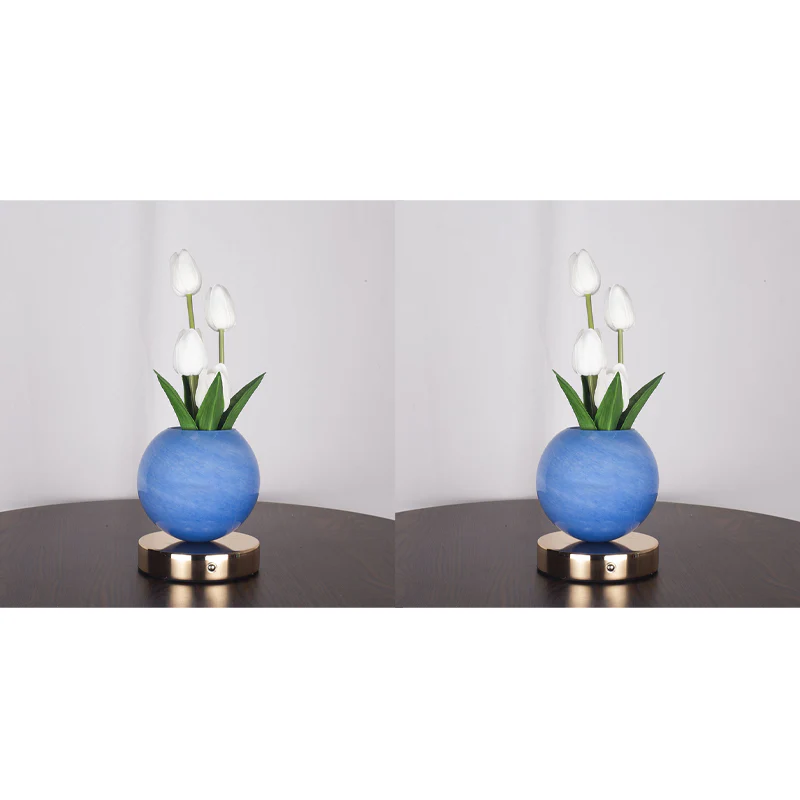 Petalune™ – Glass Globe Tulip Bouquet Night Light with Soft Warm Glow + 50% OFF - Image 13
