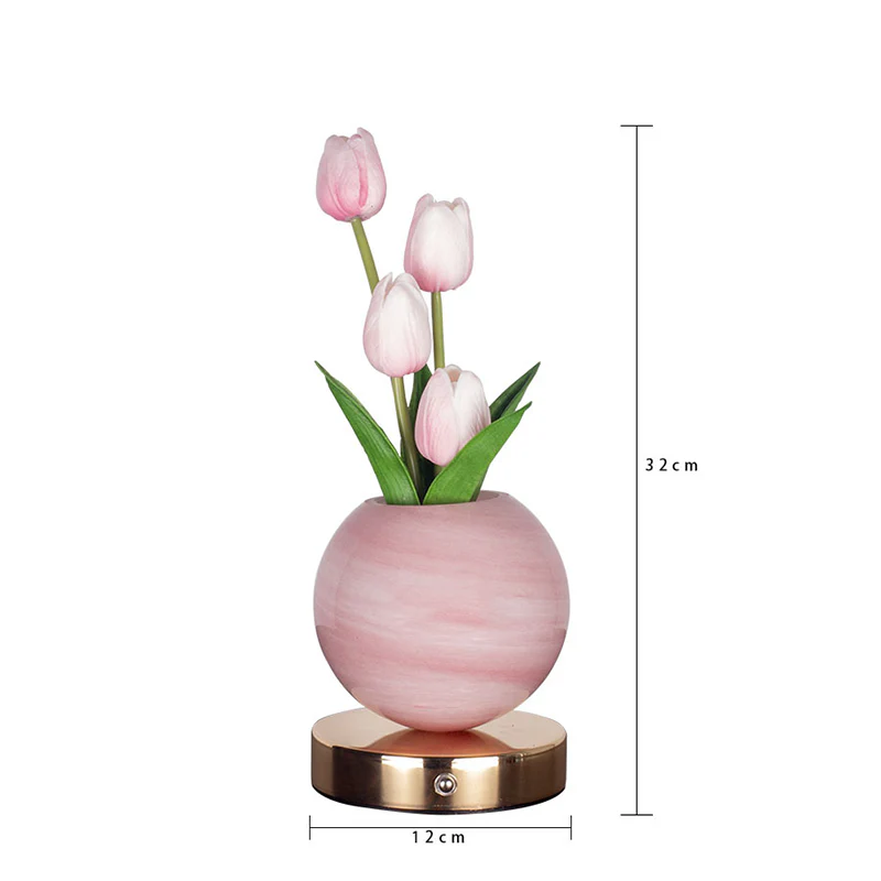 Petalune™ – Glass Globe Tulip Bouquet Night Light with Soft Warm Glow + 50% OFF - Image 7