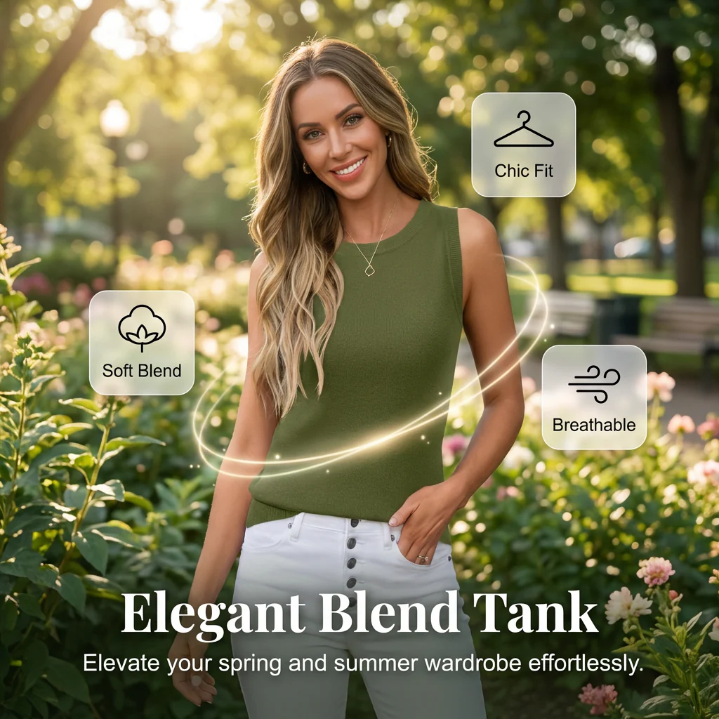 Poise™ – Seasonless Ribbed Knit Sleeveless Tank Top for Women + 50% OFF - Image 4
