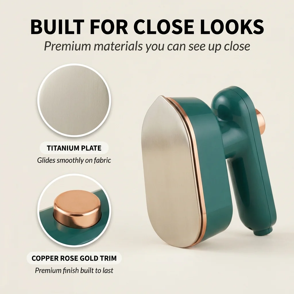 Pressley™ – 2-in-1 Handheld Steam Iron with 10-Second Heat & Titanium Plate + 50% OFF - Image 4