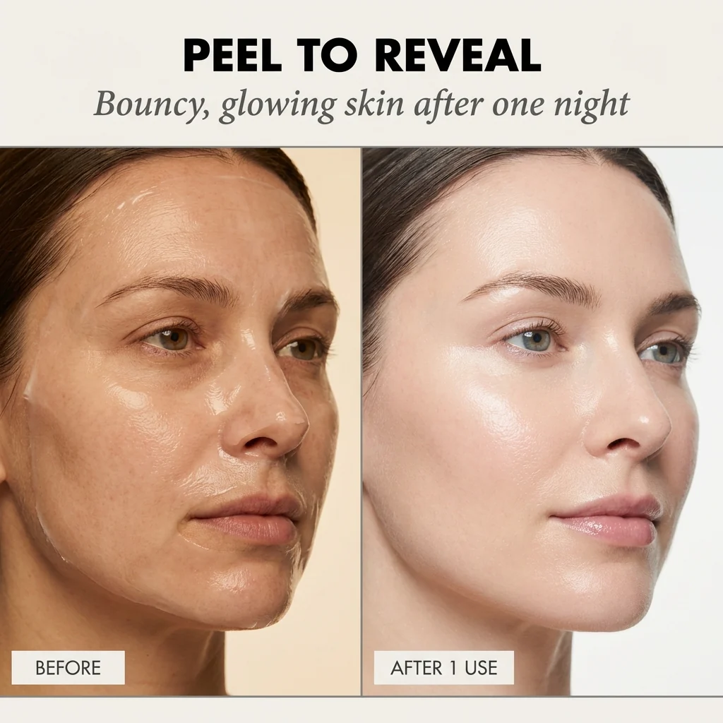 Dewpeel™ – Collagen Wrapping Night Mask | Glow, Firm & Peel-Off Overnight Skin Treatment - Image 3