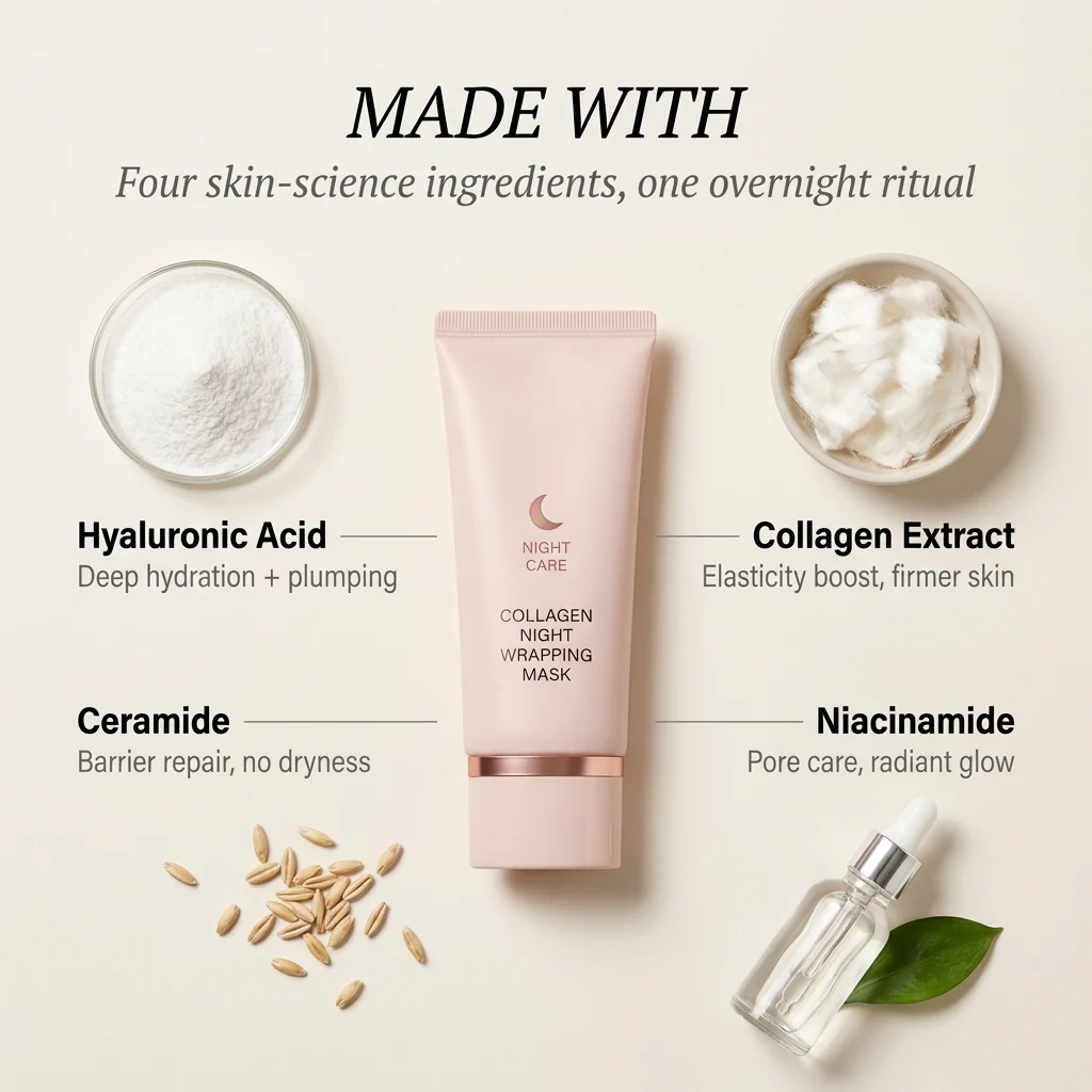 Dewpeel™ – Collagen Wrapping Night Mask | Glow, Firm & Peel-Off Overnight Skin Treatment - Image 4
