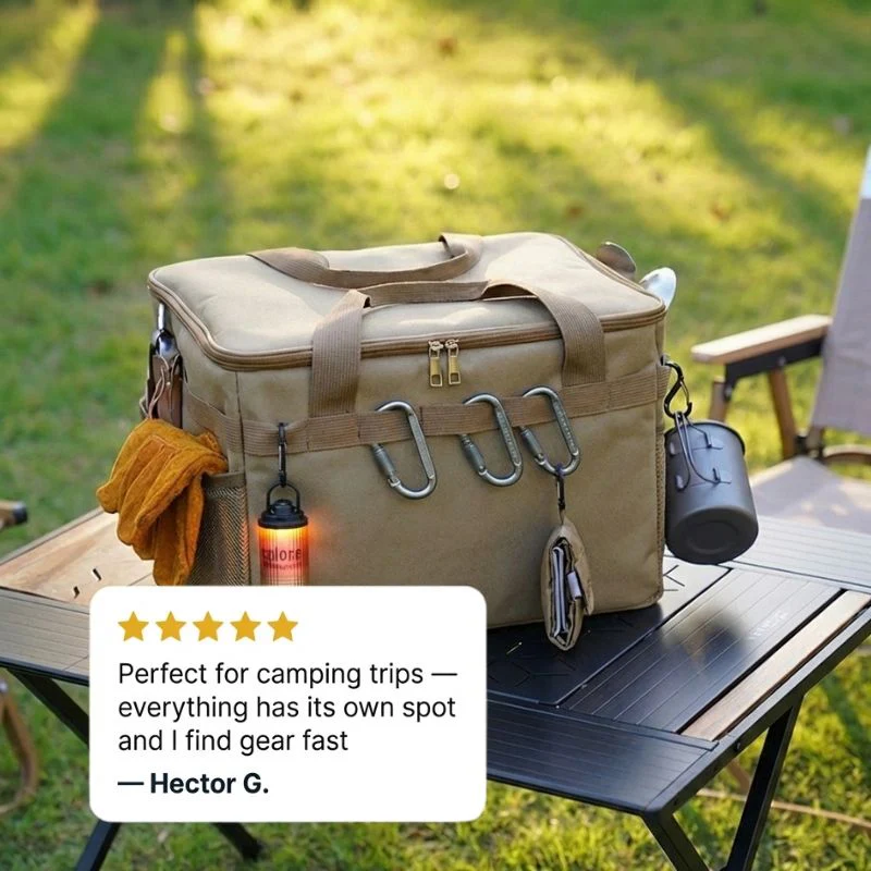 Ridgecache™ – Waterproof Foldable Camping Gear Organizer Bag + 50% OFF - Image 6