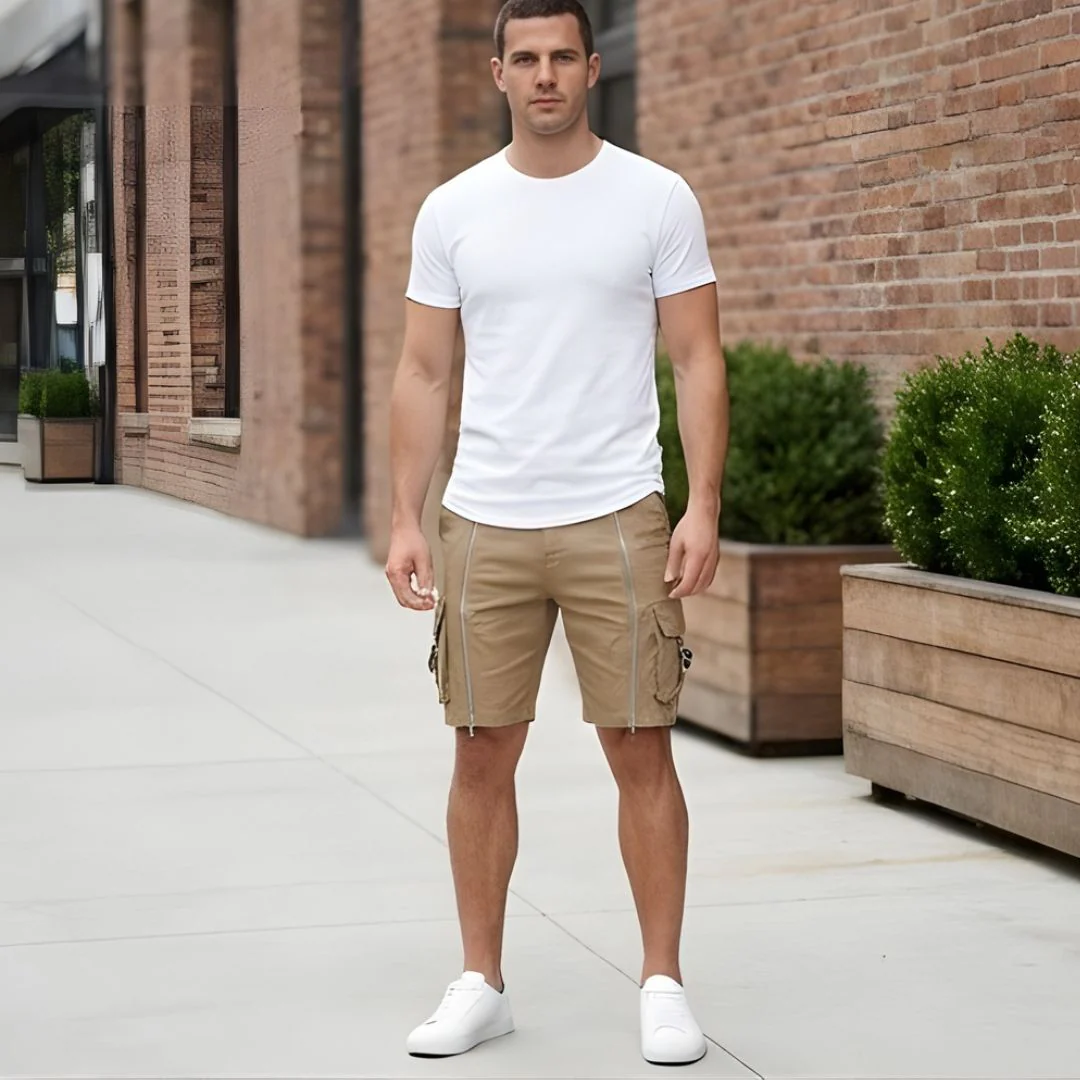 Rivet™ – Zipper Accent Multi-Pocket Tactical Cargo Shorts + 50% OFF - Image 7