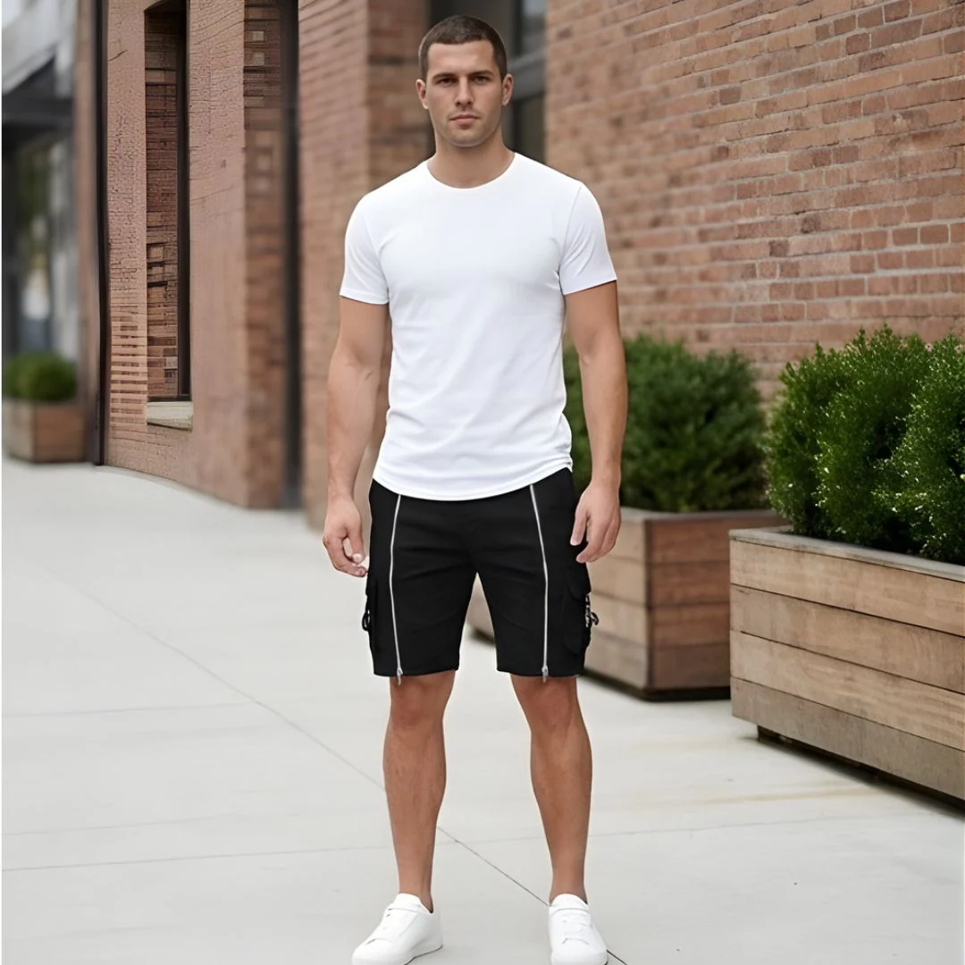 Rivet™ – Zipper Accent Multi-Pocket Tactical Cargo Shorts + 50% OFF - Image 8