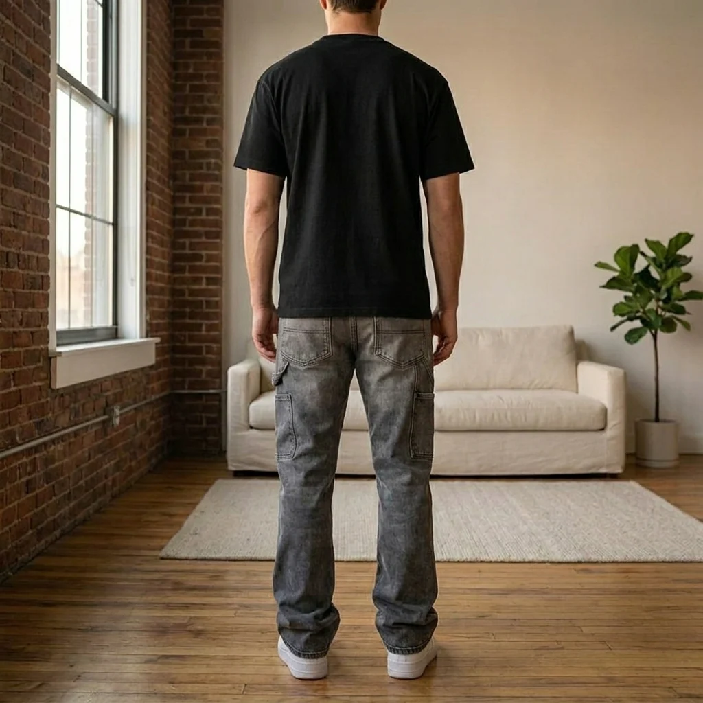 Rivett™ – Stacked Flared Carpenter Denim Men's Jeans + 50% OFF - Image 3