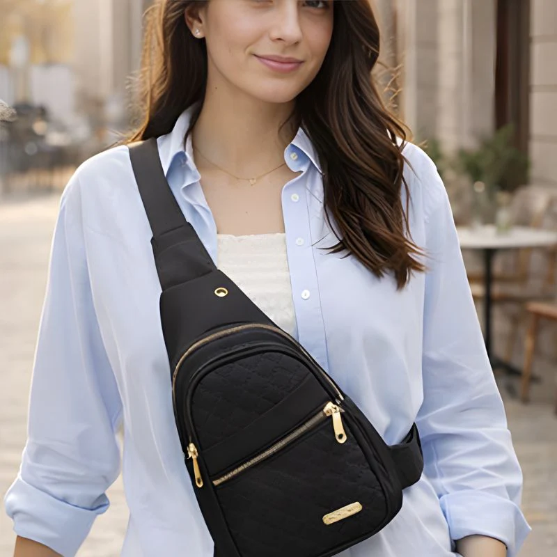 Roamwell™ – Quilted Crossbody Sling Bag for Women | Waterproof, Multi-Pocket, Adjustable Strap + 50% OFFF - Image 8