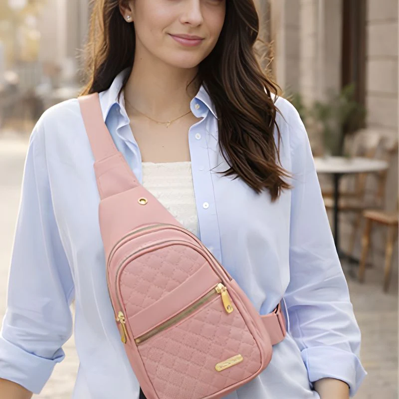 Roamwell™ – Quilted Crossbody Sling Bag for Women | Waterproof, Multi-Pocket, Adjustable Strap + 50% OFFF - Image 9