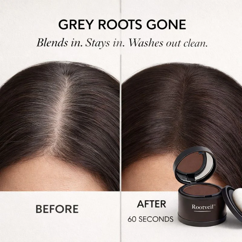 Rootveil™ – Instant Root Cover & Grey Touch-Up Powder with Built-In Mirror + 50% OFF - Image 4