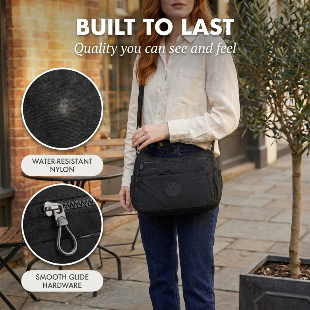 Satchell™ – Multi-Pocket Zipper Nylon Crossbody Bag for Women + 50% OFF - Image 3