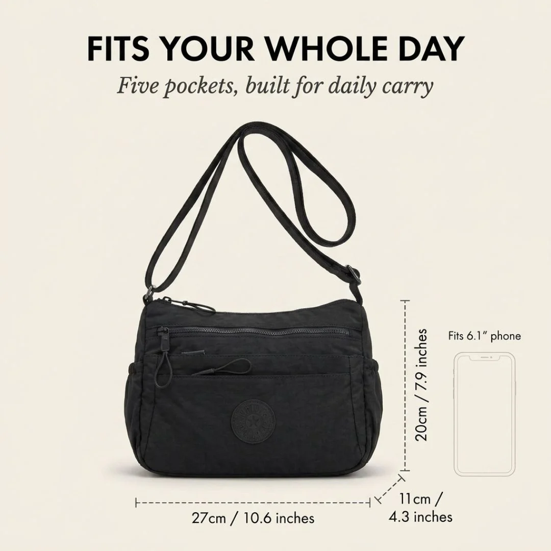 Satchell™ – Multi-Pocket Zipper Nylon Crossbody Bag for Women + 50% OFF - Image 4
