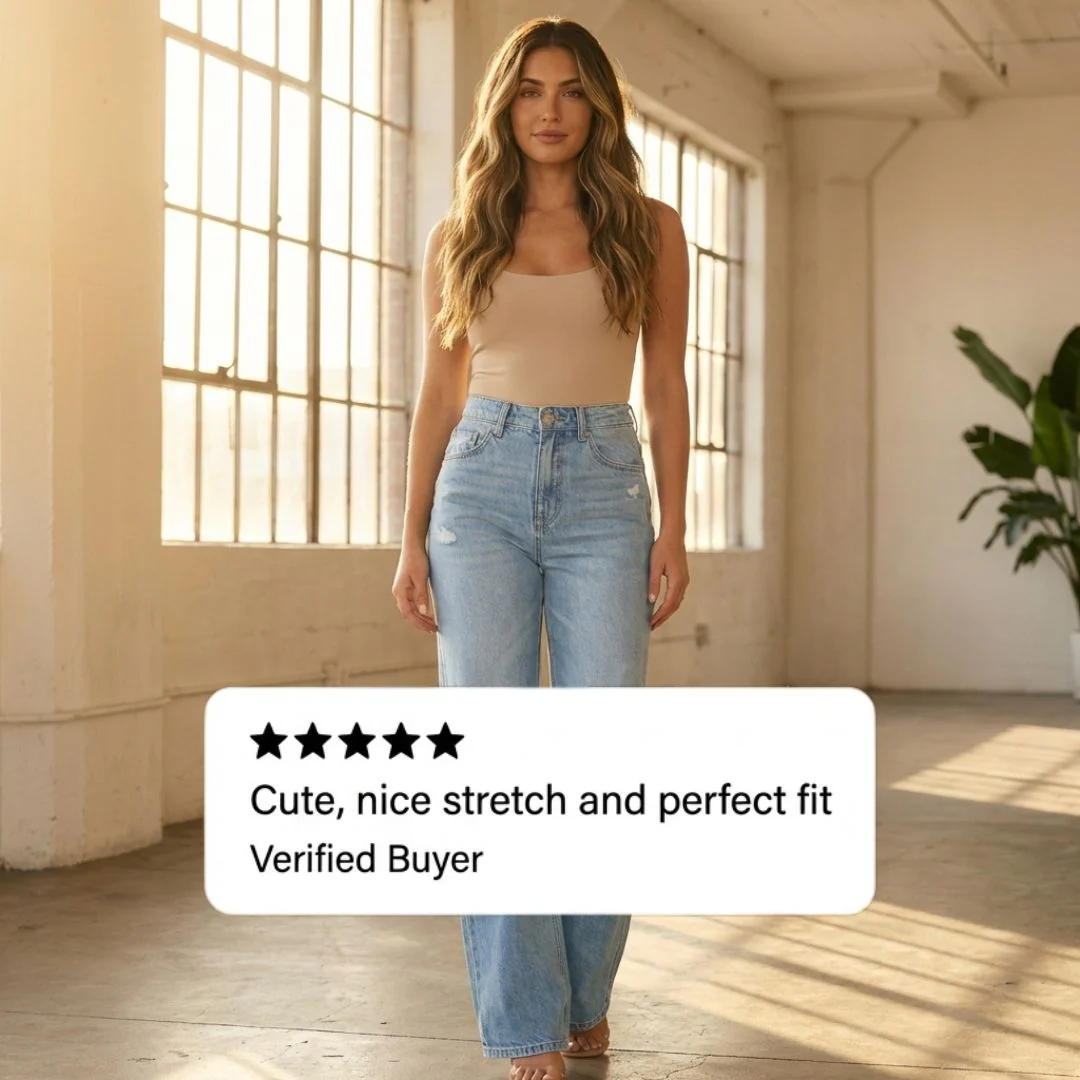 Selvedge™ – High-Waist Wide-Leg Distressed Jeans for Women + 50% OFF - Image 6