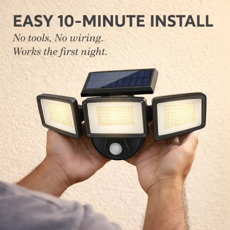 Sentrex™ – Solar Motion Security Light with 270° Coverage & 3 Modes + 50% OFF - Image 2