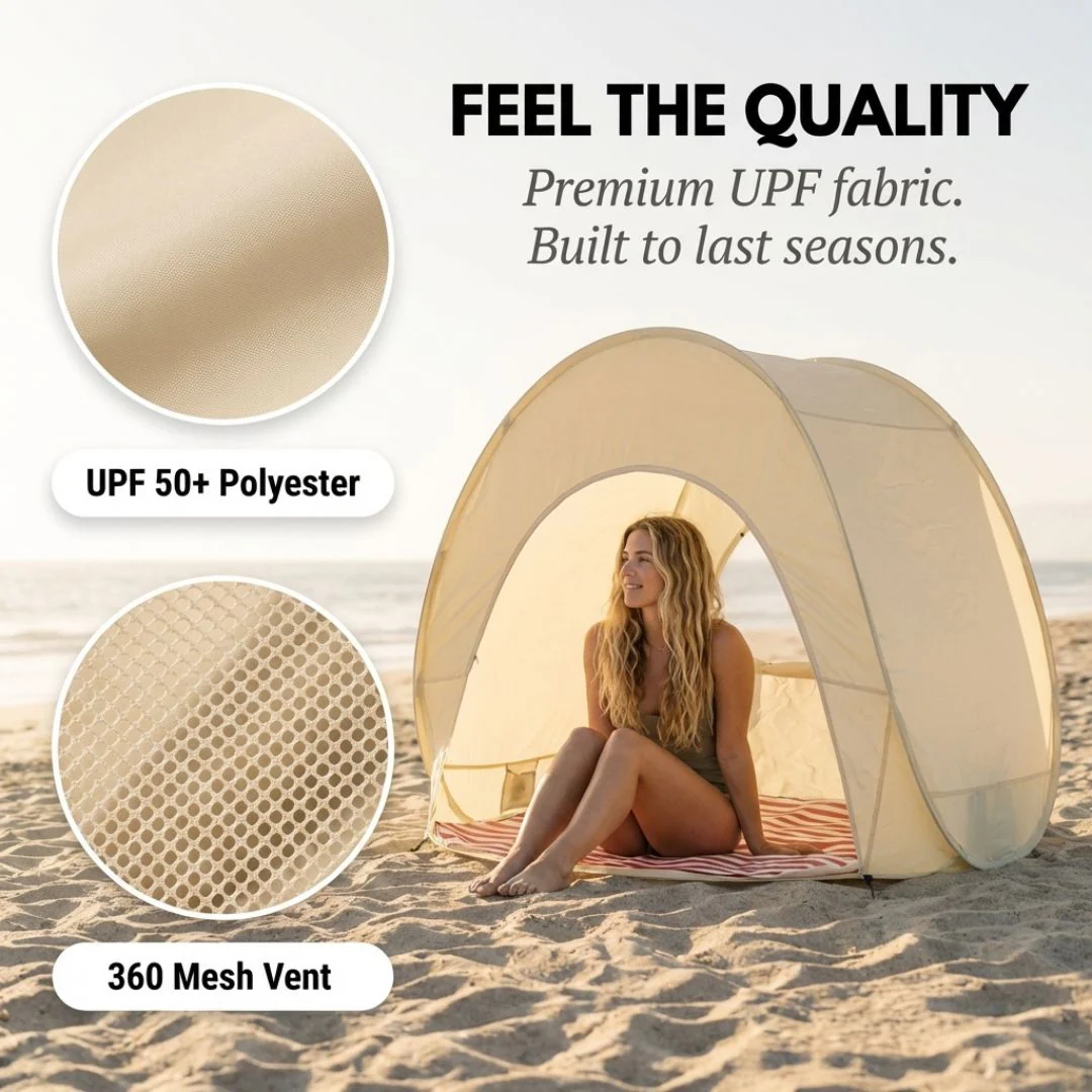 Shorecove™ – Pop-Up Beach Tent with UPF 50+ Sun Protection & 360° Airflow + 50% OFF - Image 5
