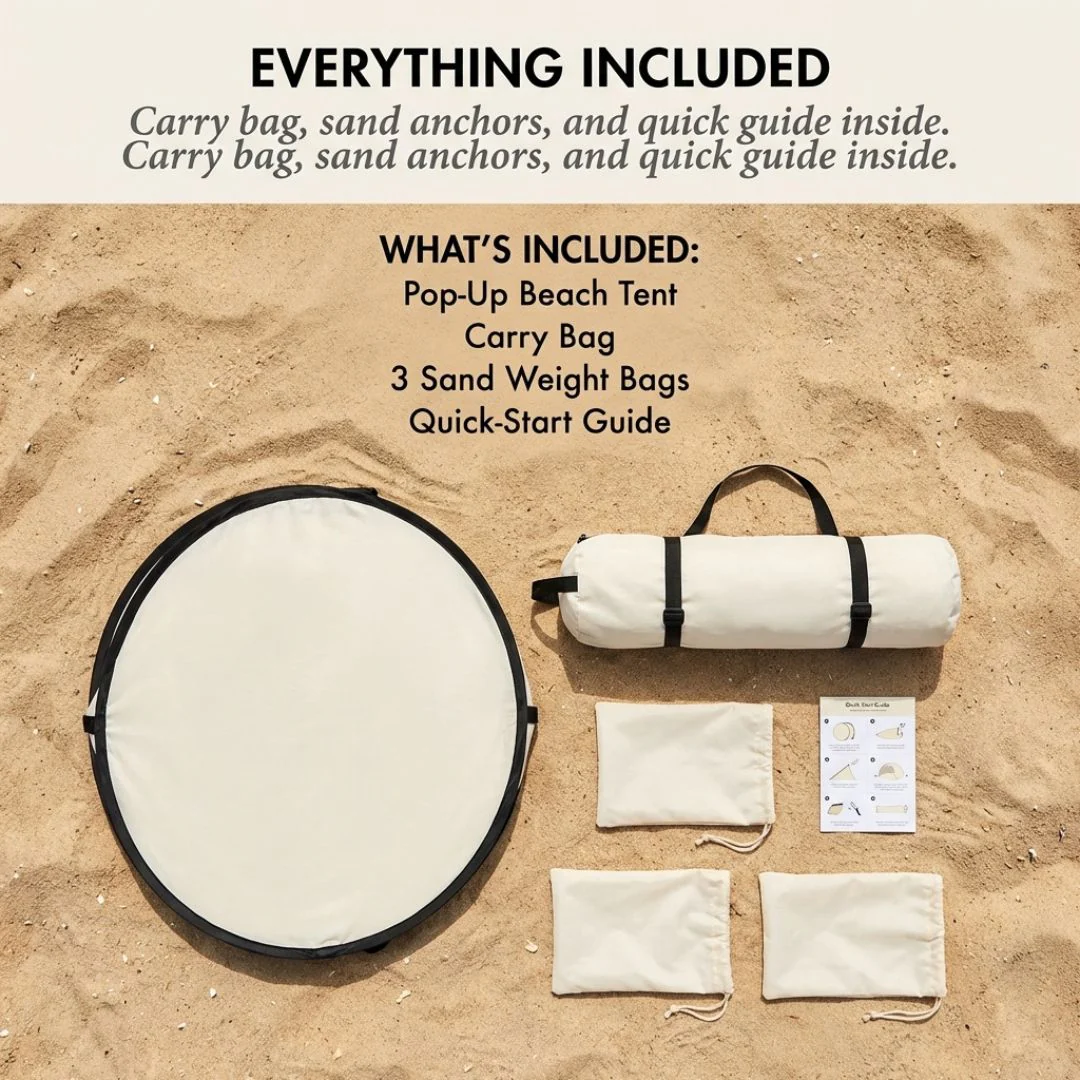 Shorecove™ – Pop-Up Beach Tent with UPF 50+ Sun Protection & 360° Airflow + 50% OFF - Image 6