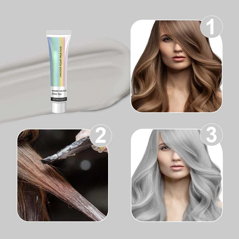 SilverGlow - Turn Heads with Stunning Silver Hair No Damage Just Shine - 1+1 FREE - Image 7