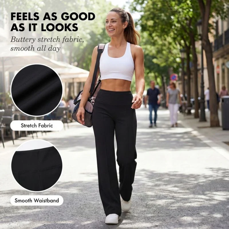 Sloane™ – High Waist Wide Leg Tummy Control Pants + 50% OFF - Image 5