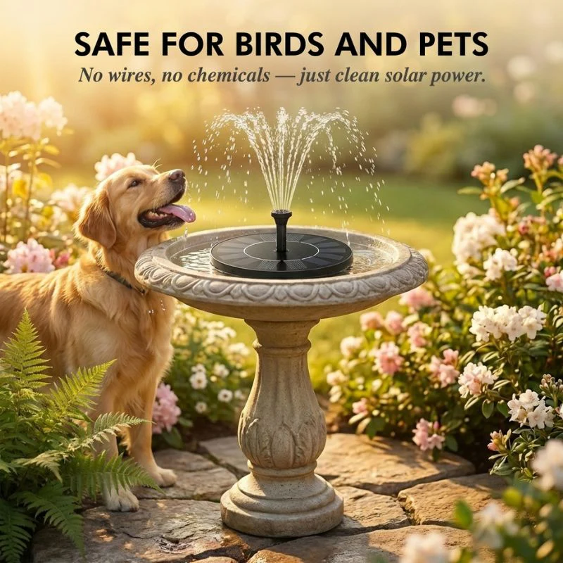 SunPerch™ – Solar Floating Fountain Pump for Bird Baths & Garden Ponds + 50% OFF - Image 3