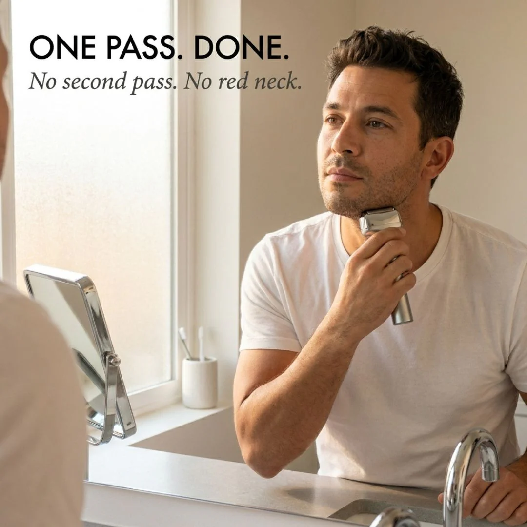 Temper™ – Wide Foil, Tilt Head & IPX6 Rechargeable Electric Shaver for Men + 50% OFF - Image 3