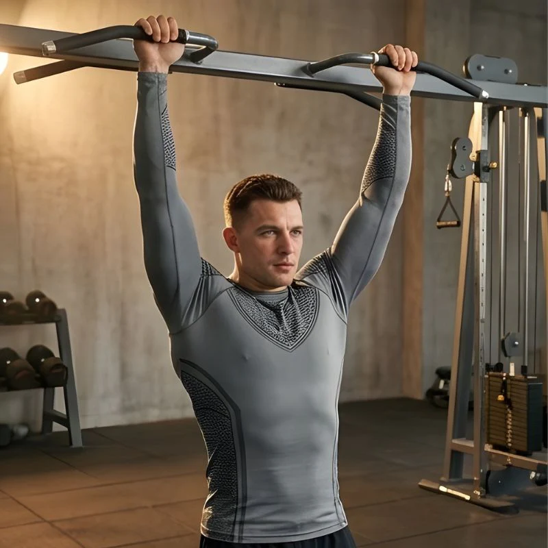 Tensile™ – Honeycomb Compression Long Sleeve Workout Shirt for Men + 50% OFF - Image 8