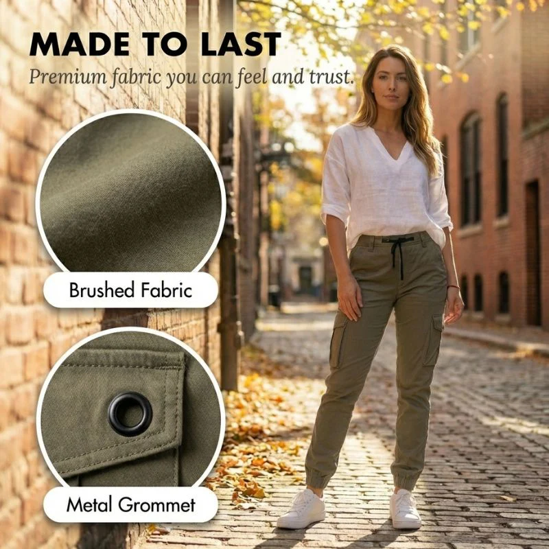 Terrova™ – Flattering Multi-Pocket Cargo Jogger Pants for Women + 50% OFF - Image 5