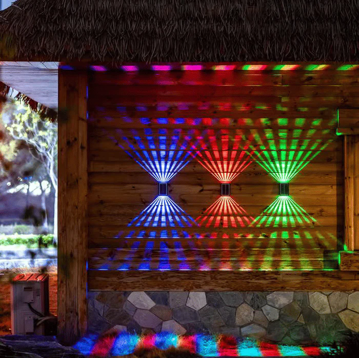 The AuraBeam Solar Wall Lights - Auto-Charged, Night-Bright, and  Dazzling Light Effects + 50% OFF - Image 2