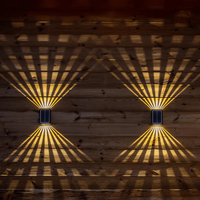 The AuraBeam Solar Wall Lights - Auto-Charged, Night-Bright, and  Dazzling Light Effects + 50% OFF - Image 3