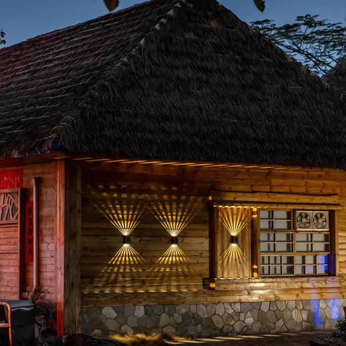 The AuraBeam Solar Wall Lights - Auto-Charged, Night-Bright, and  Dazzling Light Effects + 50% OFF - Image 4