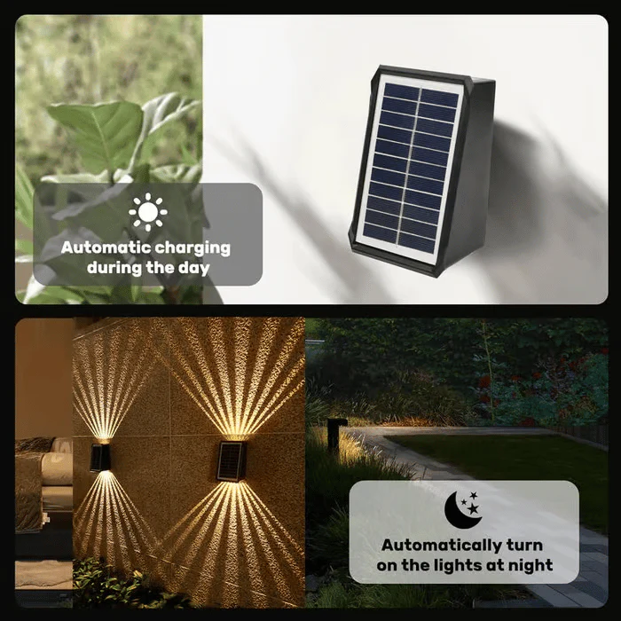 The AuraBeam Solar Wall Lights - Auto-Charged, Night-Bright, and  Dazzling Light Effects + 50% OFF - Image 5