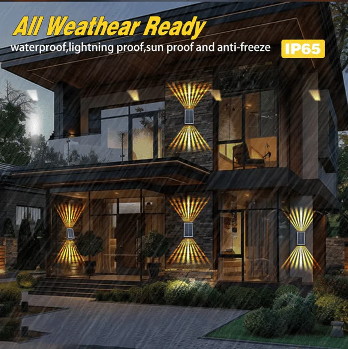 The AuraBeam Solar Wall Lights - Auto-Charged, Night-Bright, and  Dazzling Light Effects + 50% OFF - Image 8
