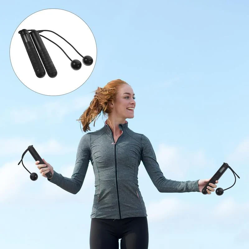 The AuraFit Smart Skipping Rope - Cordless/Rope Modes, Digital Counter, and Countdown +  50% OFF - Image 2