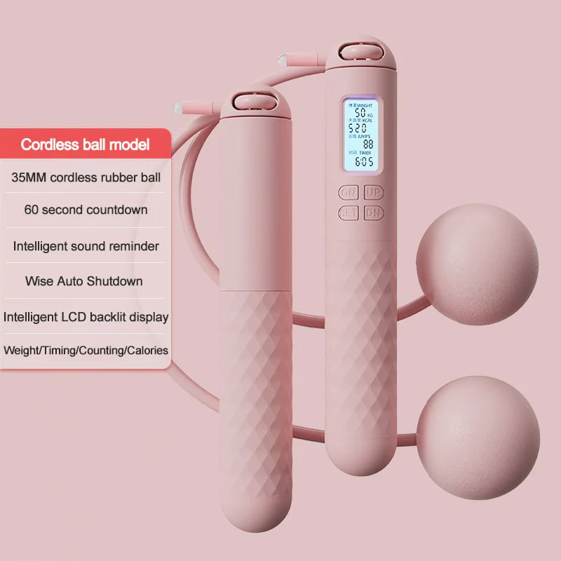 The AuraFit Smart Skipping Rope - Cordless/Rope Modes, Digital Counter, and Countdown +  50% OFF - Image 4