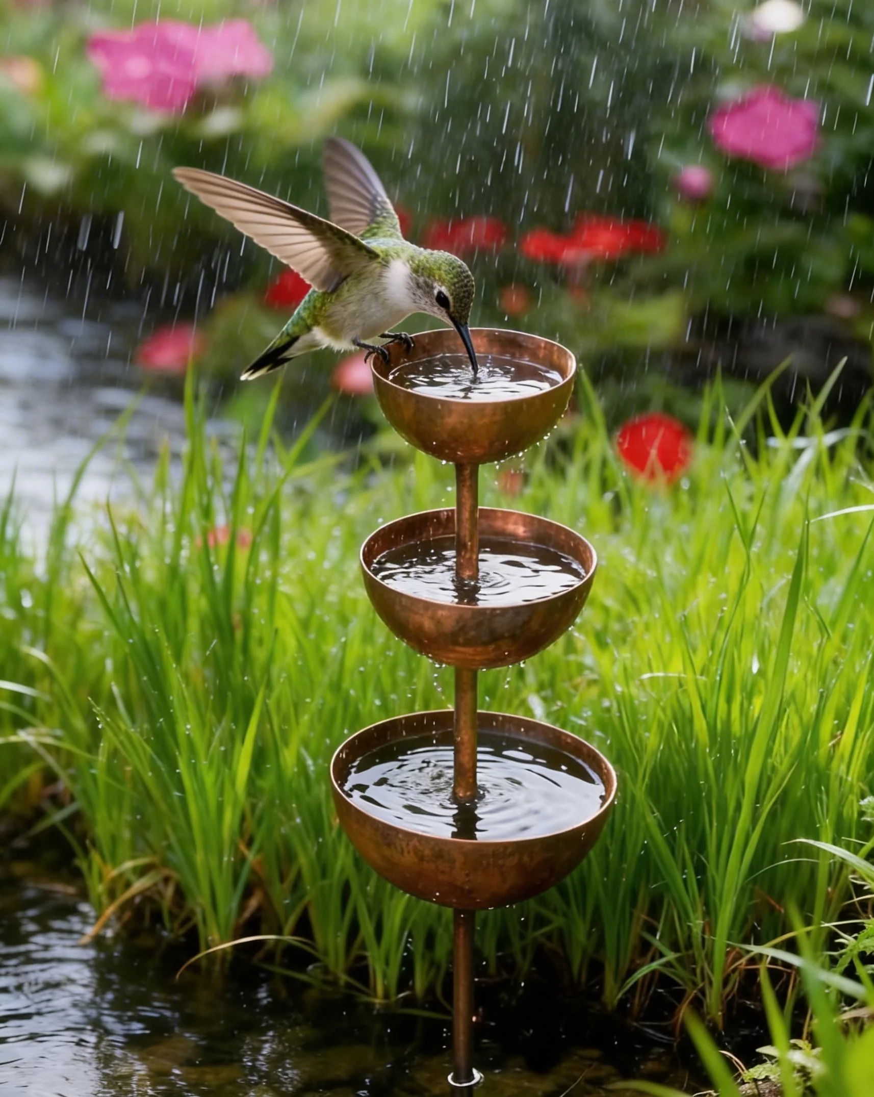 The AuraFlow Rain Catcher — Plant Support & Metal Garden Ornament + 50% OFF - Image 2