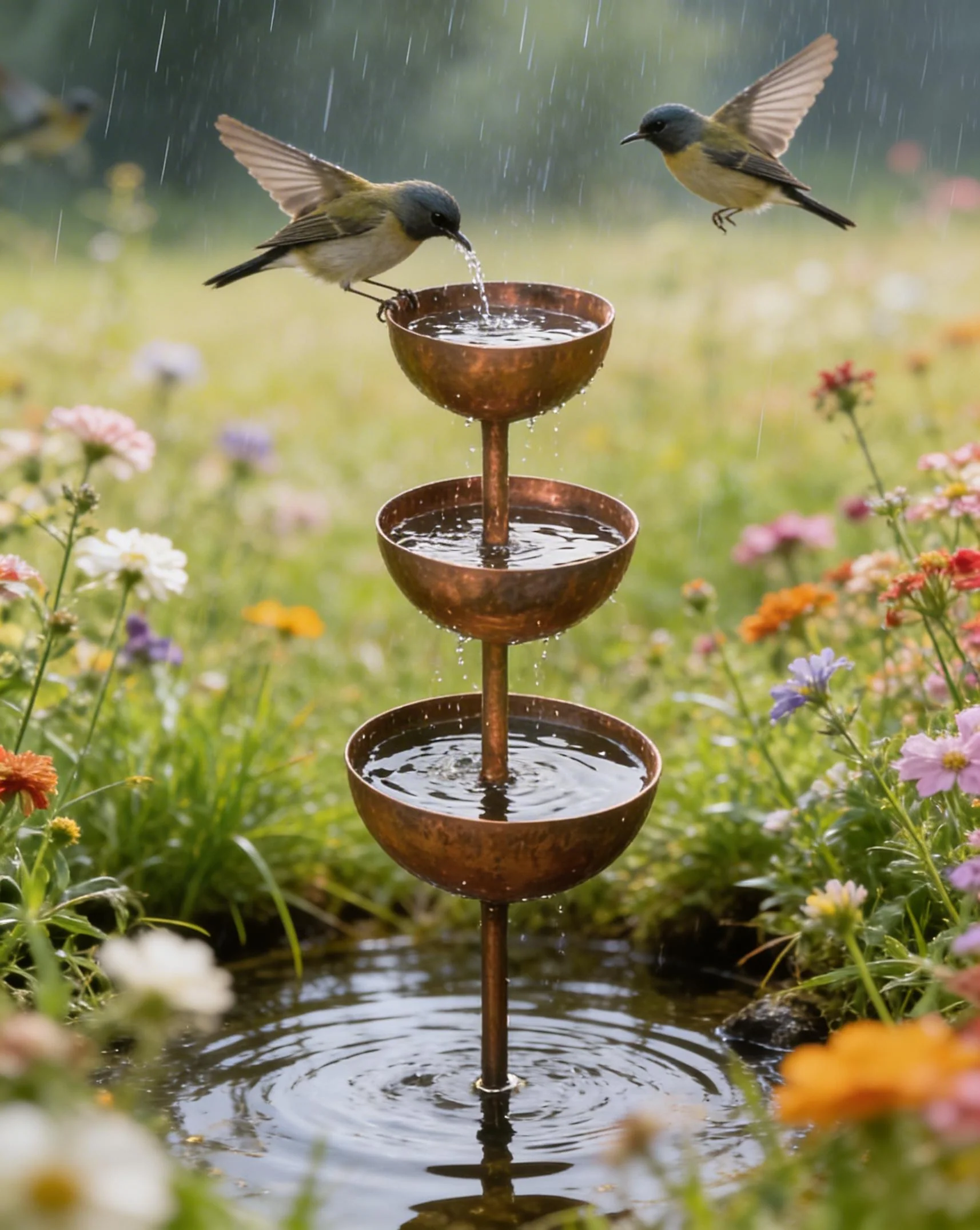 The AuraFlow Rain Catcher — Plant Support & Metal Garden Ornament + 50% OFF - Image 4