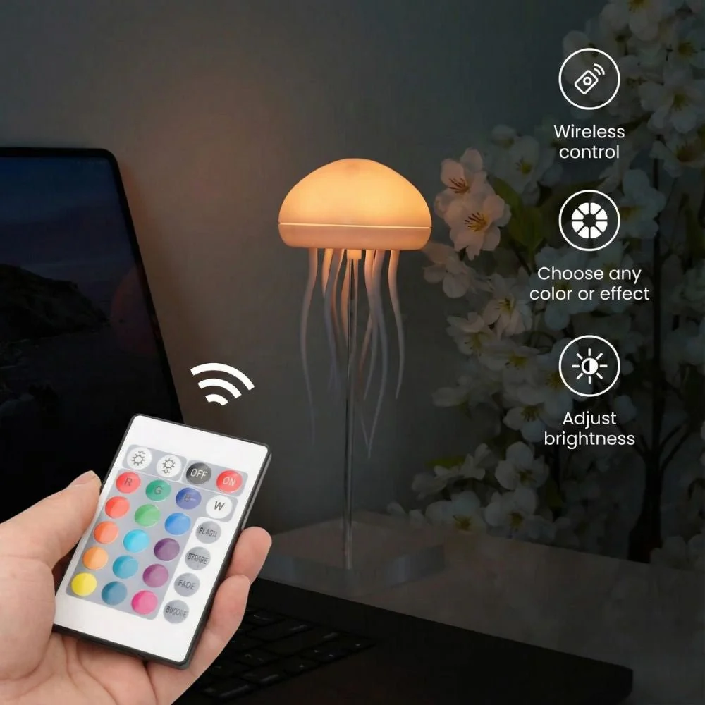 The AuraGlow Jellyfish Lamp — Rechargeable Floating Ambient Light 50% OFF - Image 3